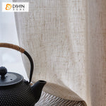 DIHIN HOME Japanese Style Cotton Linen Fabric,Grommet Window Sheer Curtain for Living Room ,52x63-inch,1 Panel Roman Shades Curtains Window Blinds custom curtains blackout curtains curtains for living room sheer curtains curtain fabric linen curtains kitchen curtains velvet curtains pinch pleat curtains bay window curtains outdoor curtains pleated curtains floral curtains dining room curtains kitchen valances drapes for bedroom patio curtains nursery curtains grommet curtains