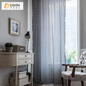 DIHIN HOME Japanese Style Fan Shape Printed,Blackout Grommet Window Curtain for Living Room ,52x63-inch,1 Panel Roman Shades Curtains Window Blinds custom curtains blackout curtains curtains for living room sheer curtains curtain fabric linen curtains kitchen curtains velvet curtains pinch pleat curtains bay window curtains outdoor curtains pleated curtains floral curtains dining room curtains kitchen valances drapes for bedroom patio curtains nursery curtains grommet curtains