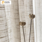 DIHIN HOME Japanese Style Linen Color Sheer Curtain, Grommet Window Curtain for Living Room ,52x63-inch,1 Panelriped Roman Shades Curtains Window Blinds custom curtains blackout curtains curtains for living room sheer curtains curtain fabric linen curtains kitchen curtains velvet curtains pinch pleat curtains bay window curtains outdoor curtains pleated curtains floral curtains dining room curtains kitchen valances drapes for bedroom patio curtains nursery curtains grommet curtains