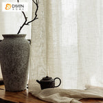DIHIN HOME Japanese Style Plain Linen Color Sheer Curtains,Grommet Window Curtain for Living Room ,52x63-inch,1 Panel Roman Shades Curtains Window Blinds custom curtains blackout curtains curtains for living room sheer curtains curtain fabric linen curtains kitchen curtains velvet curtains pinch pleat curtains bay window curtains outdoor curtains pleated curtains floral curtains dining room curtains kitchen valances drapes for bedroom patio curtains nursery curtains grommet curtains