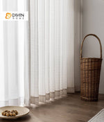 DIHIN HOME Japanese Thickened Cotton Linen Jacquard White Color,Grommet Window Sheer Curtain for Living Room ,52x63-inch,1 Panel Roman Shades Curtains Window Blinds custom curtains blackout curtains curtains for living room sheer curtains curtain fabric linen curtains kitchen curtains velvet curtains pinch pleat curtains bay window curtains outdoor curtains pleated curtains floral curtains dining room curtains kitchen valances drapes for bedroom patio curtains nursery curtains grommet curtains
