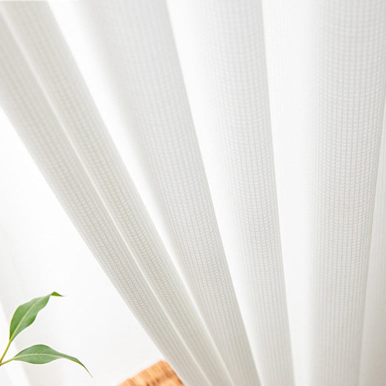 DIHIN HOME Japanese White Jacquard,Sheer Curtain, Grommet Window Curtain for Living Room ,52x63-inch,1 Panel Roman Shades Curtains Window Blinds custom curtains blackout curtains curtains for living room sheer curtains curtain fabric linen curtains kitchen curtains velvet curtains pinch pleat curtains bay window curtains outdoor curtains pleated curtains floral curtains dining room curtains kitchen valances drapes for bedroom patio curtains nursery curtains grommet curtains