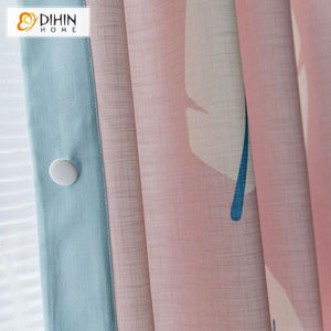 DIHIN HOME Large Leaves Printed,Blackout Grommet Window Curtain for Living Room ,52x63-inch,1 Panel Roman Shades Curtains Window Blinds custom curtains blackout curtains curtains for living room sheer curtains curtain fabric linen curtains kitchen curtains velvet curtains pinch pleat curtains bay window curtains outdoor curtains pleated curtains floral curtains dining room curtains kitchen valances drapes for bedroom patio curtains nursery curtains grommet curtains