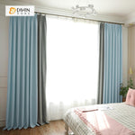 DIHIN HOME Light Blue and Grey Printed，Blackout Grommet Window Curtain for Living Room ,52x63-inch,1 Panel Roman Shades Curtains Window Blinds custom curtains blackout curtains curtains for living room sheer curtains curtain fabric linen curtains kitchen curtains velvet curtains pinch pleat curtains bay window curtains outdoor curtains pleated curtains floral curtains dining room curtains kitchen valances drapes for bedroom patio curtains nursery curtains grommet curtains