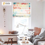 DIHIN HOME Light Color Triangle Printed Roman Shades ,Easy Install Washable Curtains ,Customized Window Curtain Drape, 24"W X 64"H Roman Shades Curtains Window Blinds custom curtains blackout curtains curtains for living room sheer curtains curtain fabric linen curtains kitchen curtains velvet curtains pinch pleat curtains bay window curtains outdoor curtains pleated curtains floral curtains dining room curtains kitchen valances drapes for bedroom patio curtains nursery curtains grommet curtains