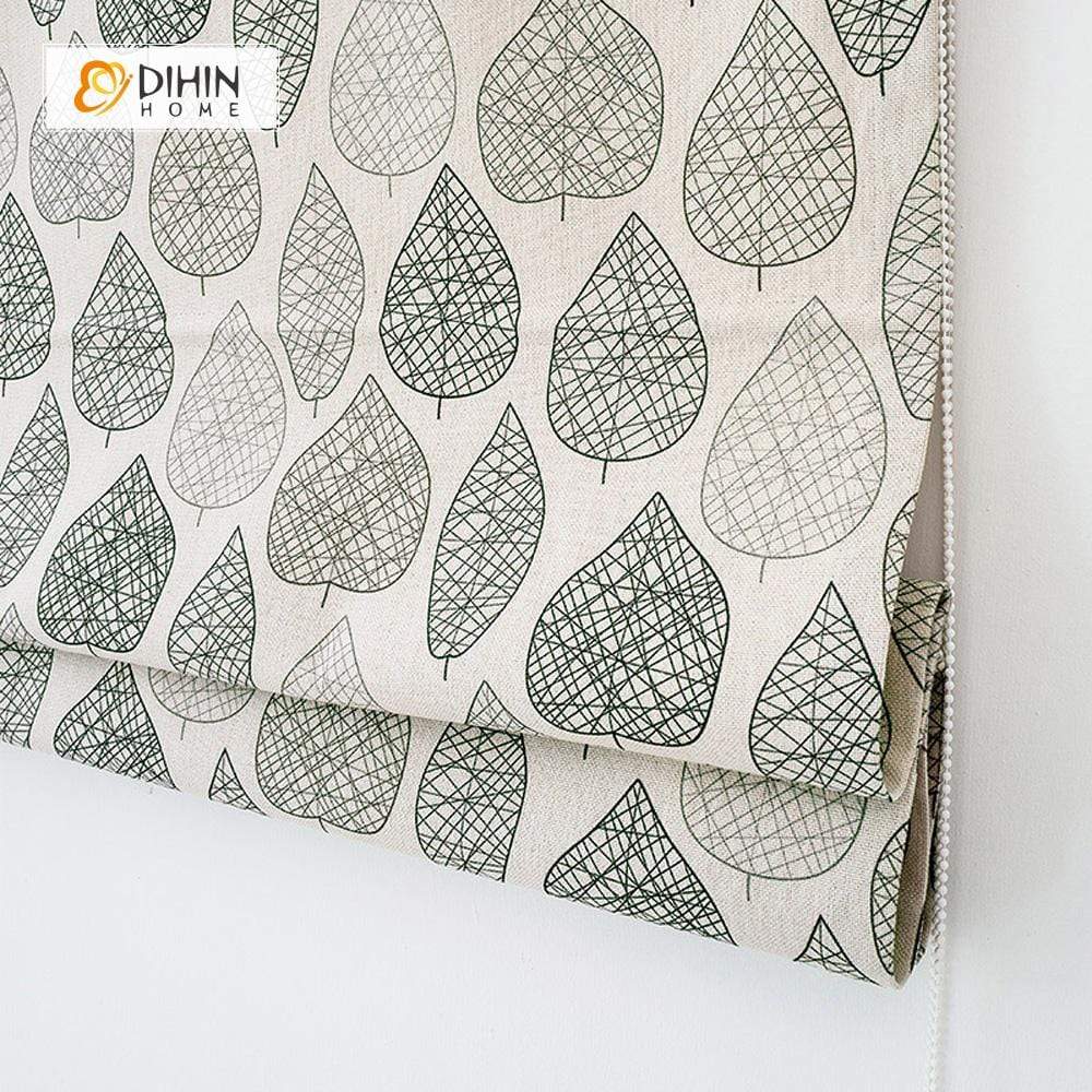 DIHIN HOME Lined leaves Printed Roman Shades ,Easy Install Washable Curtains ,Customized Window Curtain Drape, 24"W X 64"H Roman Shades Curtains Window Blinds custom curtains blackout curtains curtains for living room sheer curtains curtain fabric linen curtains kitchen curtains velvet curtains pinch pleat curtains bay window curtains outdoor curtains pleated curtains floral curtains dining room curtains kitchen valances drapes for bedroom patio curtains nursery curtains grommet curtains