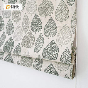 DIHIN HOME Lined leaves Printed Roman Shades ,Easy Install Washable Curtains ,Customized Window Curtain Drape, 24"W X 64"H Roman Shades Curtains Window Blinds custom curtains blackout curtains curtains for living room sheer curtains curtain fabric linen curtains kitchen curtains velvet curtains pinch pleat curtains bay window curtains outdoor curtains pleated curtains floral curtains dining room curtains kitchen valances drapes for bedroom patio curtains nursery curtains grommet curtains