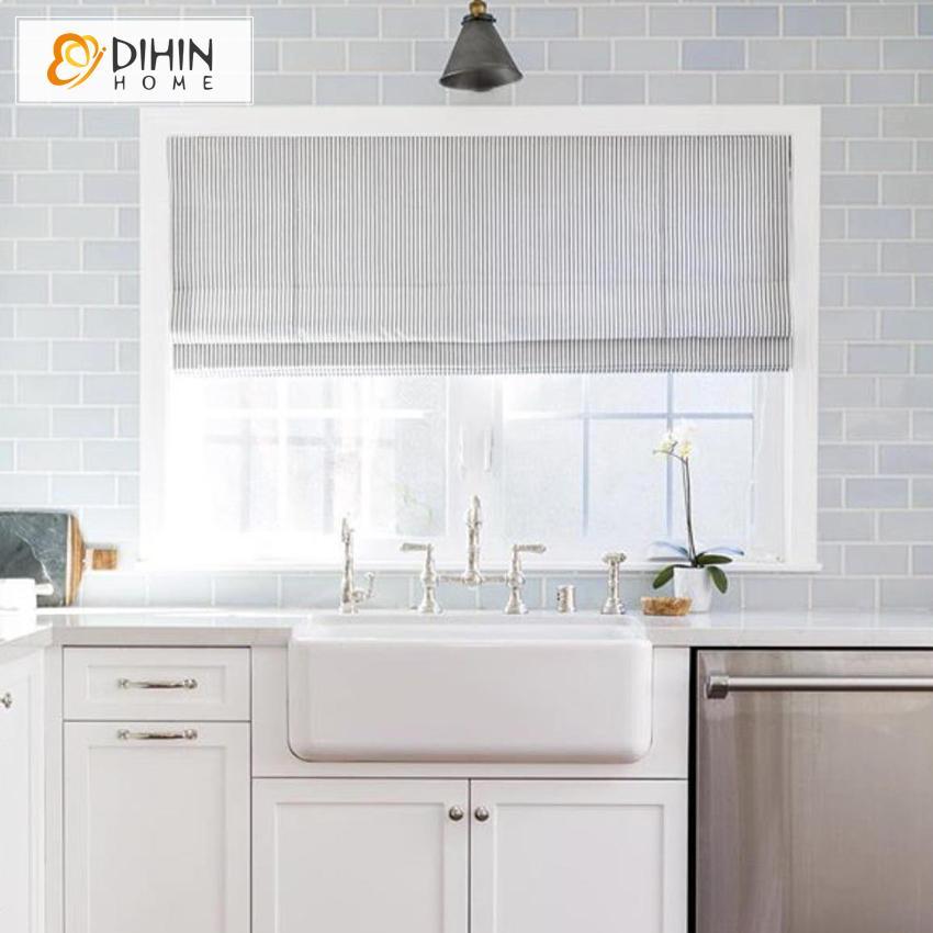 DIHIN HOME Lines Printed Roman Shades ,Easy Install Washable Curtains ,Customized Window Curtain Drape, 24"W X 64" Roman Shades Curtains Window Blinds custom curtains blackout curtains curtains for living room sheer curtains curtain fabric linen curtains kitchen curtains velvet curtains pinch pleat curtains bay window curtains outdoor curtains pleated curtains floral curtains dining room curtains kitchen valances drapes for bedroom patio curtains nursery curtains grommet curtains