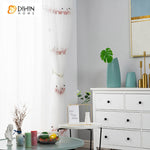 DIHIN HOME Little Swan Emboridered Sheer Curtain, Grommet Window Curtain for Living Room ,52x63-inch,1 Panelriped Roman Shades Curtains Window Blinds custom curtains blackout curtains curtains for living room sheer curtains curtain fabric linen curtains kitchen curtains velvet curtains pinch pleat curtains bay window curtains outdoor curtains pleated curtains floral curtains dining room curtains kitchen valances drapes for bedroom patio curtains nursery curtains grommet curtains