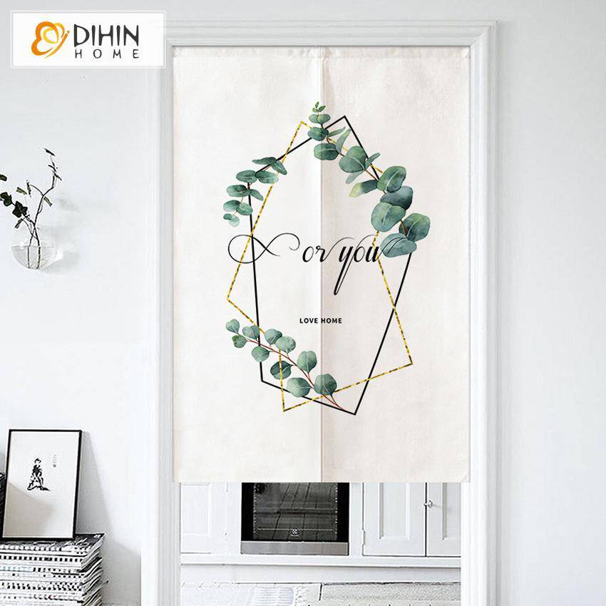 DIHIN HOME Love Home Printed Japanese Noren Doorway Curtain Tapestry,Cotton Linen,Door Way Curtain Door Hanging Tapestry,33.5''Wx59''L,1 Panel Roman Shades Curtains Window Blinds custom curtains blackout curtains curtains for living room sheer curtains curtain fabric linen curtains kitchen curtains velvet curtains pinch pleat curtains bay window curtains outdoor curtains pleated curtains floral curtains dining room curtains kitchen valances drapes for bedroom patio curtains nursery curtains grommet curtains