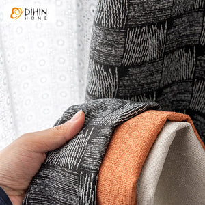 DIHIN HOME Luxury 3 Colors Fabrics Jacquard,Blackout Grommet Window Curtain for Living Room ,52x63-inch,1 Panel Roman Shades Curtains Window Blinds custom curtains blackout curtains curtains for living room sheer curtains curtain fabric linen curtains kitchen curtains velvet curtains pinch pleat curtains bay window curtains outdoor curtains pleated curtains floral curtains dining room curtains kitchen valances drapes for bedroom patio curtains nursery curtains grommet curtains
