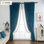 DIHIN HOME Luxury Blue Color Velvet Curtains,Blackout Grommet Window Curtain for Living Room ,52x63-inch,1 Panel Roman Shades Curtains Window Blinds custom curtains blackout curtains curtains for living room sheer curtains curtain fabric linen curtains kitchen curtains velvet curtains pinch pleat curtains bay window curtains outdoor curtains pleated curtains floral curtains dining room curtains kitchen valances drapes for bedroom patio curtains nursery curtains grommet curtains