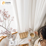 DIHIN HOME Luxury Chiffon Yarn White Color,Grommet Window Sheer Curtain for Living Room ,52x63-inch,1 Panel Roman Shades Curtains Window Blinds custom curtains blackout curtains curtains for living room sheer curtains curtain fabric linen curtains kitchen curtains velvet curtains pinch pleat curtains bay window curtains outdoor curtains pleated curtains floral curtains dining room curtains kitchen valances drapes for bedroom patio curtains nursery curtains grommet curtains