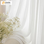DIHIN HOME Luxury Chiffon Yarn White Color,Grommet Window Sheer Curtain for Living Room ,52x63-inch,1 Panel Roman Shades Curtains Window Blinds custom curtains blackout curtains curtains for living room sheer curtains curtain fabric linen curtains kitchen curtains velvet curtains pinch pleat curtains bay window curtains outdoor curtains pleated curtains floral curtains dining room curtains kitchen valances drapes for bedroom patio curtains nursery curtains grommet curtains