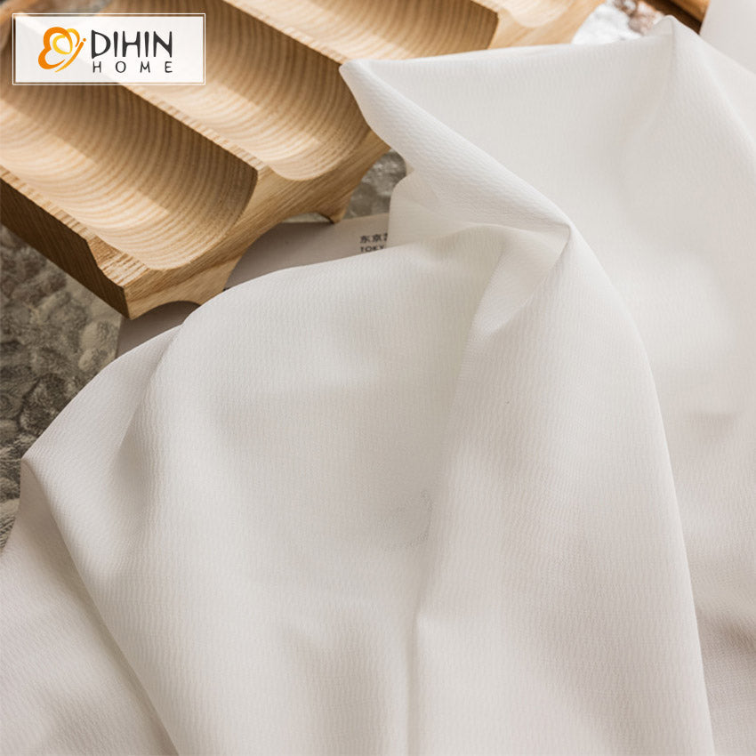 DIHIN HOME Luxury Chiffon Yarn White Color,Grommet Window Sheer Curtain for Living Room ,52x63-inch,1 Panel Roman Shades Curtains Window Blinds custom curtains blackout curtains curtains for living room sheer curtains curtain fabric linen curtains kitchen curtains velvet curtains pinch pleat curtains bay window curtains outdoor curtains pleated curtains floral curtains dining room curtains kitchen valances drapes for bedroom patio curtains nursery curtains grommet curtains
