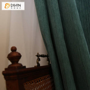 DIHIN HOME Luxury Euroean Vintage Dark Green Curtains,Blackout Grommet Window Curtain for Living Room ,52x63-inch,1 Panel Roman Shades Curtains Window Blinds custom curtains blackout curtains curtains for living room sheer curtains curtain fabric linen curtains kitchen curtains velvet curtains pinch pleat curtains bay window curtains outdoor curtains pleated curtains floral curtains dining room curtains kitchen valances drapes for bedroom patio curtains nursery curtains grommet curtains