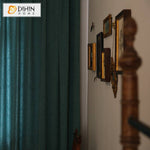 DIHIN HOME Luxury Euroean Vintage Dark Green Curtains,Blackout Grommet Window Curtain for Living Room ,52x63-inch,1 Panel Roman Shades Curtains Window Blinds custom curtains blackout curtains curtains for living room sheer curtains curtain fabric linen curtains kitchen curtains velvet curtains pinch pleat curtains bay window curtains outdoor curtains pleated curtains floral curtains dining room curtains kitchen valances drapes for bedroom patio curtains nursery curtains grommet curtains