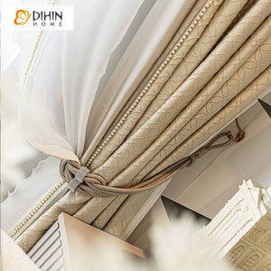DIHIN HOME Luxury European Curtains With Pearl Lace,Blackout Grommet Window Curtain for Living Room ,52x63-inch,1 Panel Roman Shades Curtains Window Blinds custom curtains blackout curtains curtains for living room sheer curtains curtain fabric linen curtains kitchen curtains velvet curtains pinch pleat curtains bay window curtains outdoor curtains pleated curtains floral curtains dining room curtains kitchen valances drapes for bedroom patio curtains nursery curtains grommet curtains