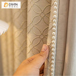 DIHIN HOME Luxury European Curtains With Pearl Lace,Blackout Grommet Window Curtain for Living Room ,52x63-inch,1 Panel Roman Shades Curtains Window Blinds custom curtains blackout curtains curtains for living room sheer curtains curtain fabric linen curtains kitchen curtains velvet curtains pinch pleat curtains bay window curtains outdoor curtains pleated curtains floral curtains dining room curtains kitchen valances drapes for bedroom patio curtains nursery curtains grommet curtains