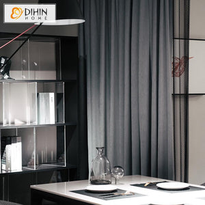 DIHIN HOME Luxury European Grey Color Customized Curtains,Blackout Grommet Window Curtain for Living Room ,52x63-inch,1 Panel Roman Shades Curtains Window Blinds custom curtains blackout curtains curtains for living room sheer curtains curtain fabric linen curtains kitchen curtains velvet curtains pinch pleat curtains bay window curtains outdoor curtains pleated curtains floral curtains dining room curtains kitchen valances drapes for bedroom patio curtains nursery curtains grommet curtains