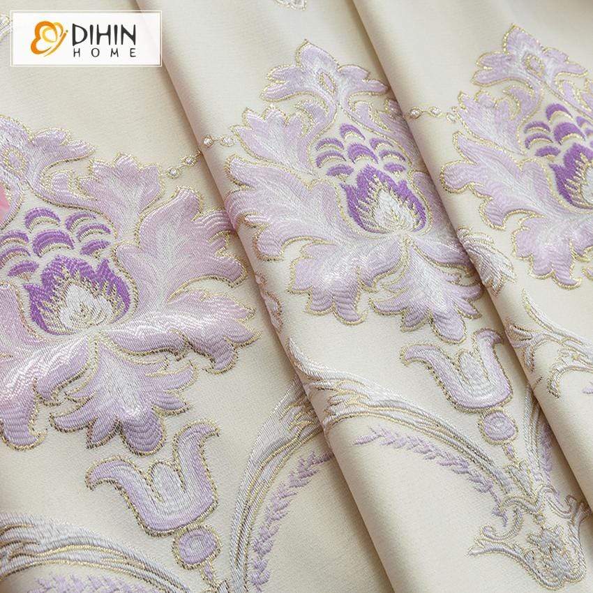 DIHIN HOME Luxury European Jacquard Curtain ,Blackout Grommet Window Curtain for Living Room ,52x63-inch,1 Panel Roman Shades Curtains Window Blinds custom curtains blackout curtains curtains for living room sheer curtains curtain fabric linen curtains kitchen curtains velvet curtains pinch pleat curtains bay window curtains outdoor curtains pleated curtains floral curtains dining room curtains kitchen valances drapes for bedroom patio curtains nursery curtains grommet curtains
