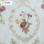 DIHIN HOME Luxury Flowers Emboridered,Sheer Curtain, Grommet Window Curtain for Living Room ,52x63-inch,1 Panel Roman Shades Curtains Window Blinds custom curtains blackout curtains curtains for living room sheer curtains curtain fabric linen curtains kitchen curtains velvet curtains pinch pleat curtains bay window curtains outdoor curtains pleated curtains floral curtains dining room curtains kitchen valances drapes for bedroom patio curtains nursery curtains grommet curtains