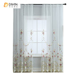 DIHIN HOME Luxury Flowers Emboridered,Sheer Curtain, Grommet Window Curtain for Living Room ,52x63-inch,1 Panel Roman Shades Curtains Window Blinds custom curtains blackout curtains curtains for living room sheer curtains curtain fabric linen curtains kitchen curtains velvet curtains pinch pleat curtains bay window curtains outdoor curtains pleated curtains floral curtains dining room curtains kitchen valances drapes for bedroom patio curtains nursery curtains grommet curtains