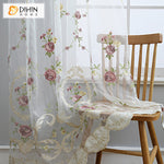 DIHIN HOME Luxury Flowers Emboridered,Sheer Curtain, Grommet Window Curtain for Living Room ,52x63-inch,1 Panel Roman Shades Curtains Window Blinds custom curtains blackout curtains curtains for living room sheer curtains curtain fabric linen curtains kitchen curtains velvet curtains pinch pleat curtains bay window curtains outdoor curtains pleated curtains floral curtains dining room curtains kitchen valances drapes for bedroom patio curtains nursery curtains grommet curtains