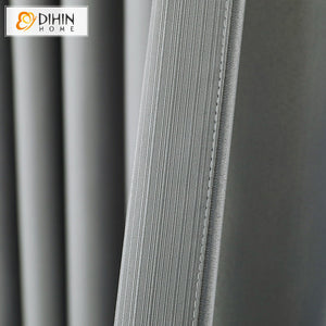 DIHIN HOME Luxury Grey Color Jacquard,Blackout Grommet Window Curtain for Living Room ,52x63-inch,1 Panel Roman Shades Curtains Window Blinds custom curtains blackout curtains curtains for living room sheer curtains curtain fabric linen curtains kitchen curtains velvet curtains pinch pleat curtains bay window curtains outdoor curtains pleated curtains floral curtains dining room curtains kitchen valances drapes for bedroom patio curtains nursery curtains grommet curtains