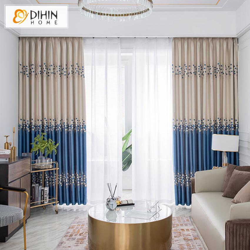 DIHIN HOME Luxury High Precision Jacquard,Blackout Grommet Window Curtain for Living Room ,52x63-inch,1 Panel Roman Shades Curtains Window Blinds custom curtains blackout curtains curtains for living room sheer curtains curtain fabric linen curtains kitchen curtains velvet curtains pinch pleat curtains bay window curtains outdoor curtains pleated curtains floral curtains dining room curtains kitchen valances drapes for bedroom patio curtains nursery curtains grommet curtains