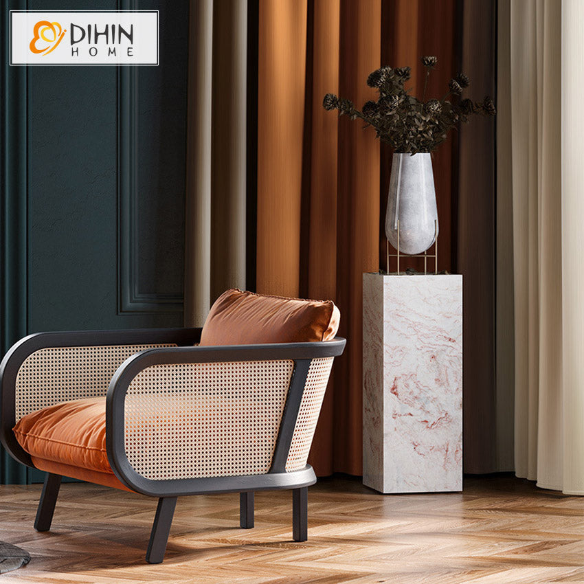 DIHIN HOME Luxury High Quality 3 Colors Fabrics,Blackout Grommet Window Curtain for Living Room,1 Panel Roman Shades Curtains Window Blinds custom curtains blackout curtains curtains for living room sheer curtains curtain fabric linen curtains kitchen curtains velvet curtains pinch pleat curtains bay window curtains outdoor curtains pleated curtains floral curtains dining room curtains kitchen valances drapes for bedroom patio curtains nursery curtains grommet curtains