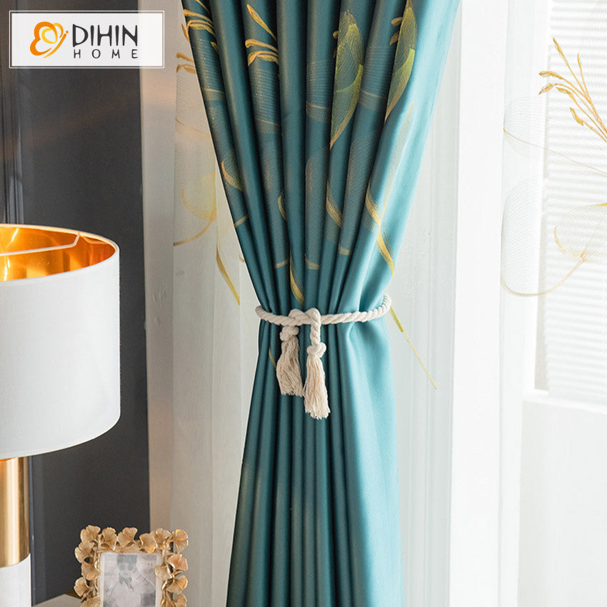 DIHIN HOME Luxury Imitation Silk Flowers Printed Curtains,Grommet Window Curtain for Living Room ,52x63-inch,1 Panel Roman Shades Curtains Window Blinds custom curtains blackout curtains curtains for living room sheer curtains curtain fabric linen curtains kitchen curtains velvet curtains pinch pleat curtains bay window curtains outdoor curtains pleated curtains floral curtains dining room curtains kitchen valances drapes for bedroom patio curtains nursery curtains grommet curtains