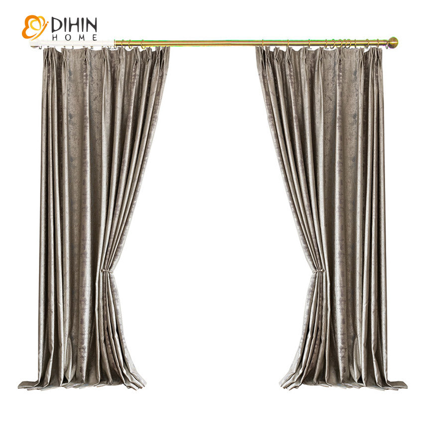DIHIN HOME Luxury Retro High Precision Fabric,Blackout Grommet Window Curtain for Living Room ,52x63-inch,1 Panel Roman Shades Curtains Window Blinds custom curtains blackout curtains curtains for living room sheer curtains curtain fabric linen curtains kitchen curtains velvet curtains pinch pleat curtains bay window curtains outdoor curtains pleated curtains floral curtains dining room curtains kitchen valances drapes for bedroom patio curtains nursery curtains grommet curtains