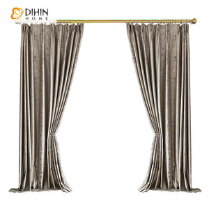 DIHIN HOME Luxury Retro High Precision Fabric,Blackout Grommet Window Curtain for Living Room ,52x63-inch,1 Panel Roman Shades Curtains Window Blinds custom curtains blackout curtains curtains for living room sheer curtains curtain fabric linen curtains kitchen curtains velvet curtains pinch pleat curtains bay window curtains outdoor curtains pleated curtains floral curtains dining room curtains kitchen valances drapes for bedroom patio curtains nursery curtains grommet curtains