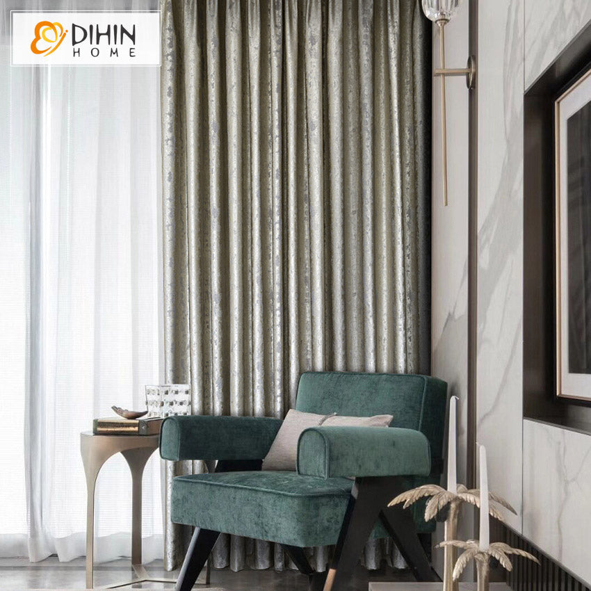 DIHIN HOME Luxury Retro High Precision Fabric,Blackout Grommet Window Curtain for Living Room ,52x63-inch,1 Panel Roman Shades Curtains Window Blinds custom curtains blackout curtains curtains for living room sheer curtains curtain fabric linen curtains kitchen curtains velvet curtains pinch pleat curtains bay window curtains outdoor curtains pleated curtains floral curtains dining room curtains kitchen valances drapes for bedroom patio curtains nursery curtains grommet curtains