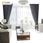 DIHIN HOME Luxury Vintage Blue Abstract Geometric Jacquard Curtain ,Blackout Curtains Grommet Window Curtain for Living Room ,52x63-inch,1 Panel Roman Shades Curtains Window Blinds custom curtains blackout curtains curtains for living room sheer curtains curtain fabric linen curtains kitchen curtains velvet curtains pinch pleat curtains bay window curtains outdoor curtains pleated curtains floral curtains dining room curtains kitchen valances drapes for bedroom patio curtains nursery curtains grommet curtai