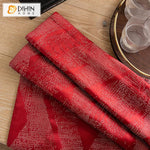 DIHIN HOME Luxury Vintage Red Abstract Geometric Jacquard Curtain ,Blackout Curtains Grommet Window Curtain for Living Room ,52x63-inch,1 Panel Roman Shades Curtains Window Blinds custom curtains blackout curtains curtains for living room sheer curtains curtain fabric linen curtains kitchen curtains velvet curtains pinch pleat curtains bay window curtains outdoor curtains pleated curtains floral curtains dining room curtains kitchen valances drapes for bedroom patio curtains nursery curtains grommet curtain