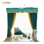 DIHIN HOME Luxury Yellow and Green Color Customized Valance ,Blackout Curtains Grommet Window Curtain for Living Room ,52x84-inch,1 Panel Roman Shades Curtains Window Blinds custom curtains blackout curtains curtains for living room sheer curtains curtain fabric linen curtains kitchen curtains velvet curtains pinch pleat curtains bay window curtains outdoor curtains pleated curtains floral curtains dining room curtains kitchen valances drapes for bedroom patio curtains nursery curtains grommet curtains