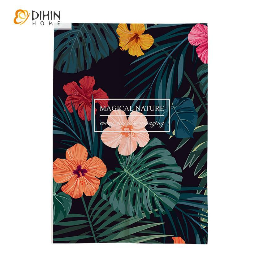 DIHIN HOME Magical Nature Printed Japanese Noren Doorway Curtain Tapestry,Cotton Linen,Door Way Curtain Door Hanging Tapestry,33.5''Wx59''L,1 Panel Roman Shades Window Curtains Curtains Window Blinds Curtains Drapes linen drapery curtains and drapes windows drapes custom curtains blackout curtains curtains for living room window shades sheer curtains curtain fabric window treatments custom drapery