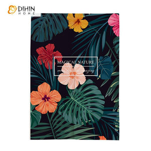 DIHIN HOME Magical Nature Printed Japanese Noren Doorway Curtain Tapestry,Cotton Linen,Door Way Curtain Door Hanging Tapestry,33.5''Wx59''L,1 Panel Roman Shades Window Curtains Curtains Window Blinds Curtains Drapes linen drapery curtains and drapes windows drapes custom curtains blackout curtains curtains for living room window shades sheer curtains curtain fabric window treatments custom drapery