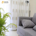 DIHIN HOME Messy Lines Embroidered Sheer Curtain,Blackout Grommet Window Curtain for Living Room ,52x63-inch,1 Panel Roman Shades Curtains Window Blinds custom curtains blackout curtains curtains for living room sheer curtains curtain fabric linen curtains kitchen curtains velvet curtains pinch pleat curtains bay window curtains outdoor curtains pleated curtains floral curtains dining room curtains kitchen valances drapes for bedroom patio curtains nursery curtains grommet curtains