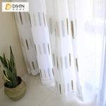 DIHIN HOME Messy Lines Embroidered Sheer Curtain,Blackout Grommet Window Curtain for Living Room ,52x63-inch,1 Panel Roman Shades Curtains Window Blinds custom curtains blackout curtains curtains for living room sheer curtains curtain fabric linen curtains kitchen curtains velvet curtains pinch pleat curtains bay window curtains outdoor curtains pleated curtains floral curtains dining room curtains kitchen valances drapes for bedroom patio curtains nursery curtains grommet curtains