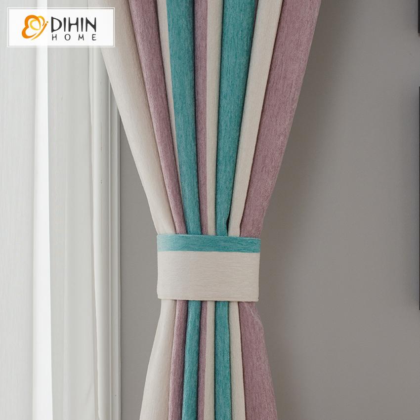DIHIN HOME Modern 3 Colors Fashion Striped Curtain,Blackout Curtains Grommet Window Curtain for Living Room ,52x63-inch,1 Panel Roman Shades Curtains Window Blinds custom curtains blackout curtains curtains for living room sheer curtains curtain fabric linen curtains kitchen curtains velvet curtains pinch pleat curtains bay window curtains outdoor curtains pleated curtains floral curtains dining room curtains kitchen valances drapes for bedroom patio curtains nursery curtains grommet curtains