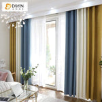DIHIN HOME Modern 3 Colors Spliced Curtains，Blackout Grommet Window Curtain for Living Room ,52x63-inch,1 Panel Roman Shades Curtains Window Blinds custom curtains blackout curtains curtains for living room sheer curtains curtain fabric linen curtains kitchen curtains velvet curtains pinch pleat curtains bay window curtains outdoor curtains pleated curtains floral curtains dining room curtains kitchen valances drapes for bedroom patio curtains nursery curtains grommet curtains