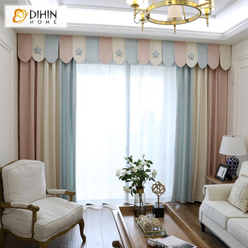 DIHIN HOME Modern 3 Colors Striped Curtain With Valance,Blackout Curtains Grommet Window Curtain for Living Room ,52x84-inch,1 Panel Roman Shades Curtains Window Blinds custom curtains blackout curtains curtains for living room sheer curtains curtain fabric linen curtains kitchen curtains velvet curtains pinch pleat curtains bay window curtains outdoor curtains pleated curtains floral curtains dining room curtains kitchen valances drapes for bedroom patio curtains nursery curtains grommet curtains