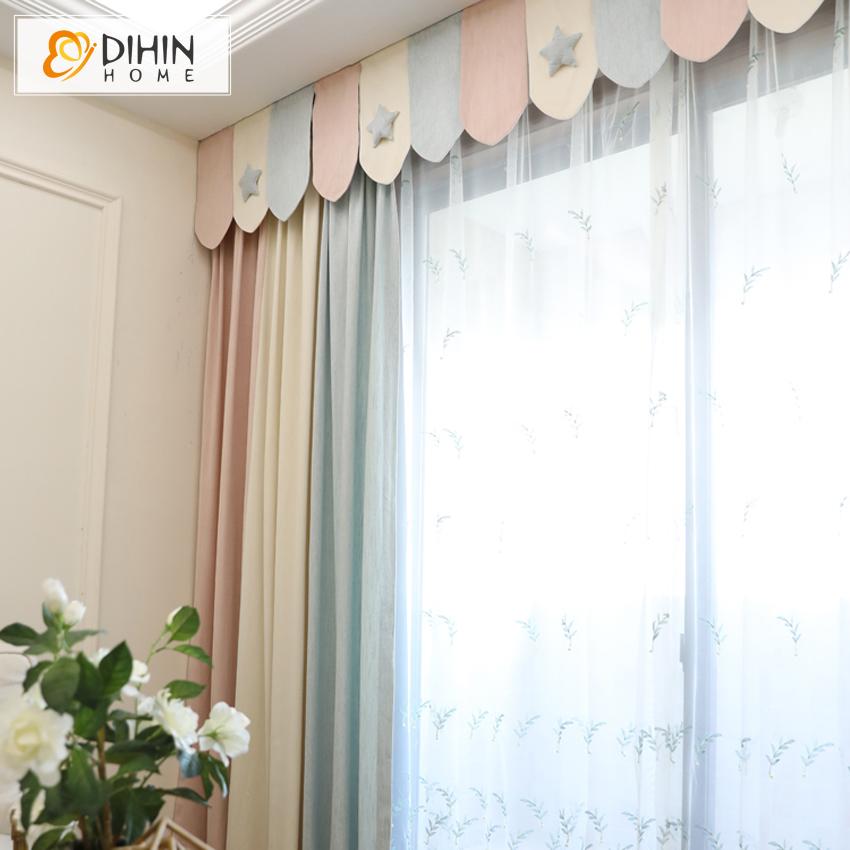 DIHIN HOME Modern 3 Colors Striped Curtain With Valance,Blackout Curtains Grommet Window Curtain for Living Room ,52x84-inch,1 Panel Roman Shades Curtains Window Blinds custom curtains blackout curtains curtains for living room sheer curtains curtain fabric linen curtains kitchen curtains velvet curtains pinch pleat curtains bay window curtains outdoor curtains pleated curtains floral curtains dining room curtains kitchen valances drapes for bedroom patio curtains nursery curtains grommet curtains