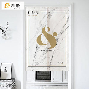 DIHIN HOME Modern Abstract Art Painting Printed Japanese Noren Doorway Curtain Tapestry,Cotton Linen,Door Way Curtain Door Hanging Tapestry,33.5''Wx59''L,1 Panel Roman Shades Window Curtains Curtains Window Blinds Curtains Drapes linen drapery curtains and drapes windows drapes custom curtains blackout curtains curtains for living room window shades sheer curtains curtain fabric window treatments custom drapery