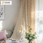 DIHIN HOME Modern Abstract Geometric Prined Curtain,Blackout Curtains Grommet Window Curtain for Living Room ,52x84-inch,1 Panel Curtains custom curtains blackout curtains curtains for living room curtain fabric linen curtains