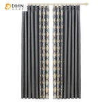 DIHIN HOME Modern Abstract Geometry Printed Curtains,Blackout Grommet Window Curtain for Living Room ,52x63-inch,1 Panel Roman Shades Curtains Window Blinds custom curtains blackout curtains curtains for living room sheer curtains curtain fabric linen curtains kitchen curtains velvet curtains pinch pleat curtains bay window curtains outdoor curtains pleated curtains floral curtains dining room curtains kitchen valances drapes for bedroom patio curtains nursery curtains grommet curtains