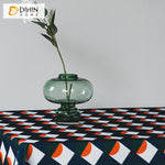 DIHIN HOME Modern Abstract Geometry Printed Tablecloth For Rectangle Tables,Custom Washed Linen Tablecloth,Handmade Rectangle Table Cover Roman Shades Curtains Window Blinds custom curtains blackout curtains curtains for living room sheer curtains curtain fabric linen curtains kitchen curtains velvet curtains pinch pleat curtains bay window curtains outdoor curtains pleated curtains floral curtains dining room curtains kitchen valances drapes for bedroom patio curtains nursery curtains grommet curtains